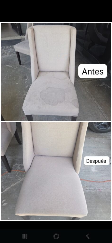 limpiezita mi casita – silla antes y despues